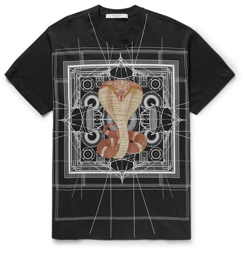 givenchy cobra shirt|t shirt givenchy cotone.